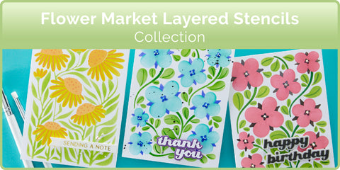 Flower Market Layered Stencil Collection
