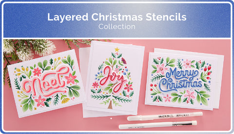 LAYERED CHRISTMAS Stencils COLLECTION