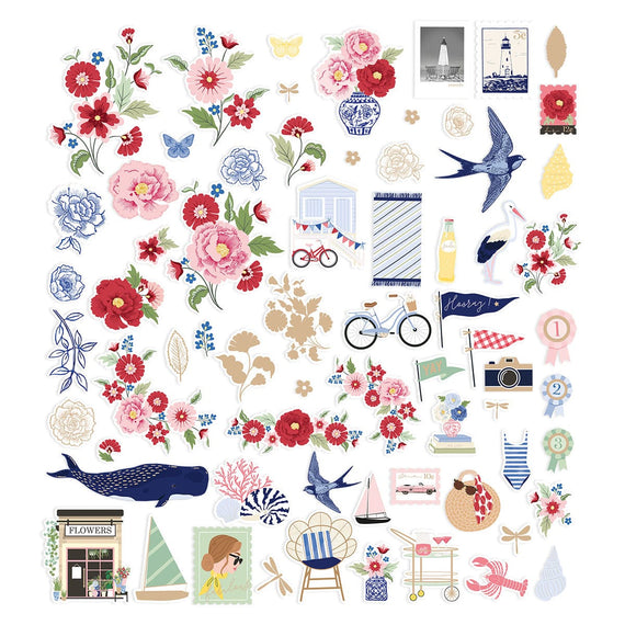 Bayfair Cardstock Diecut Ephemera 136pk