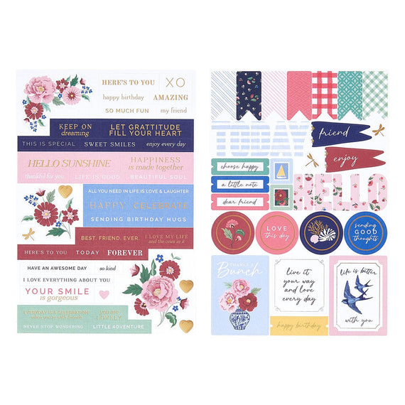 Bayfair Cardstock Sticker Pack 2 sheets