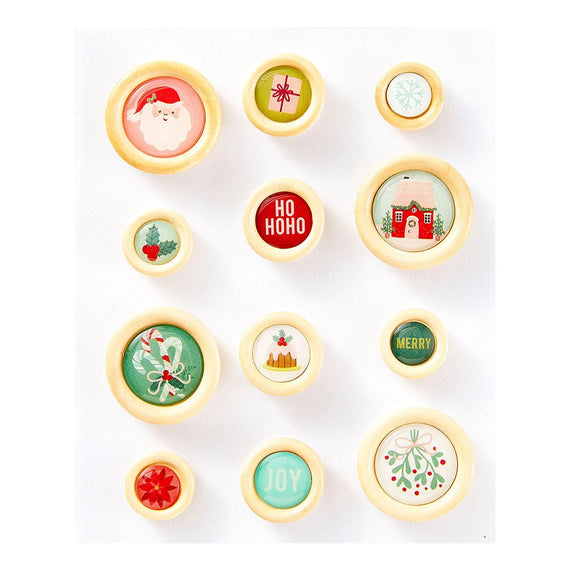 Oh Joyful Day Button Embellishments from Rosie's Studio