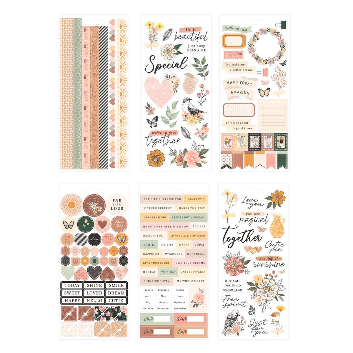 Rosie's Studio Golden Afternoon Sticker Book | Spellbinders ...
