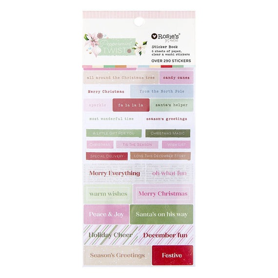 Rosie's Studio Peppermint Twist Sticker Book