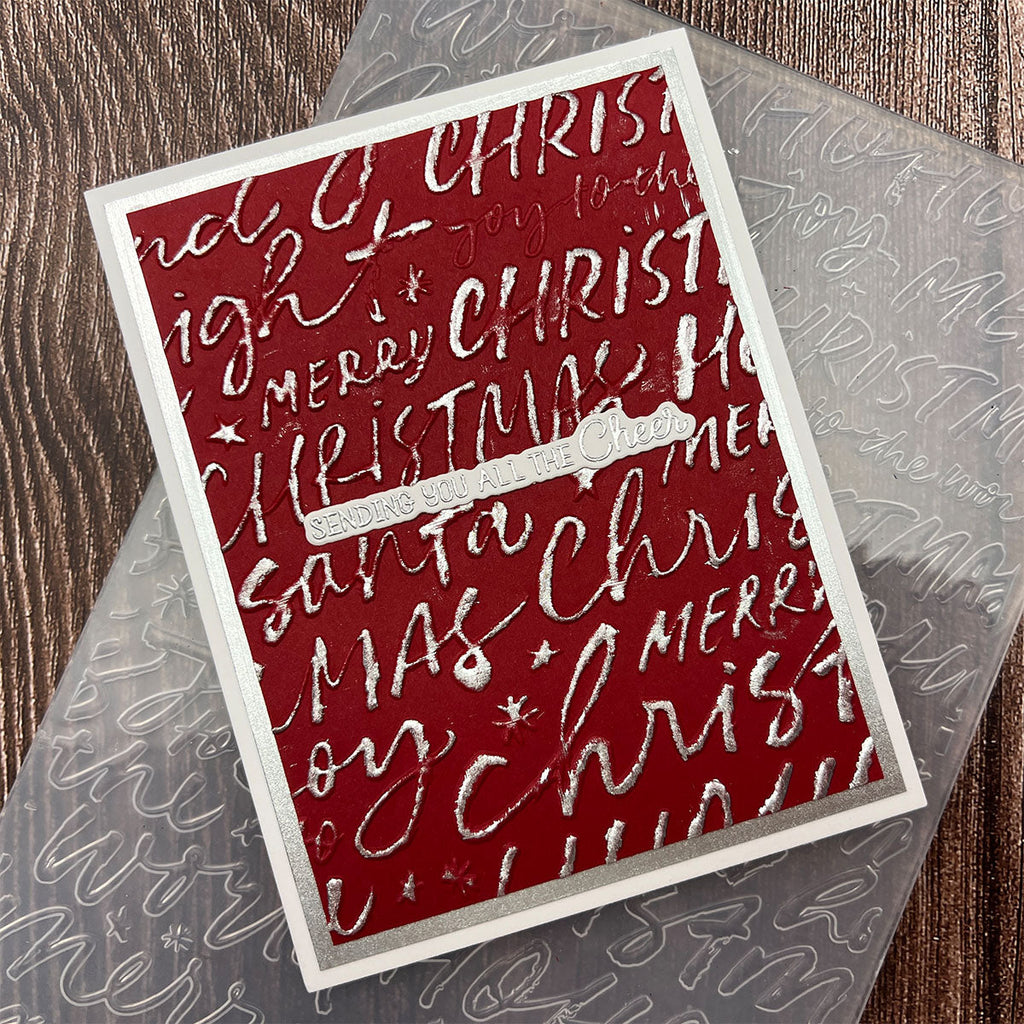 Festive Greetings 3D Embossing Folder of the Month - card project 10
