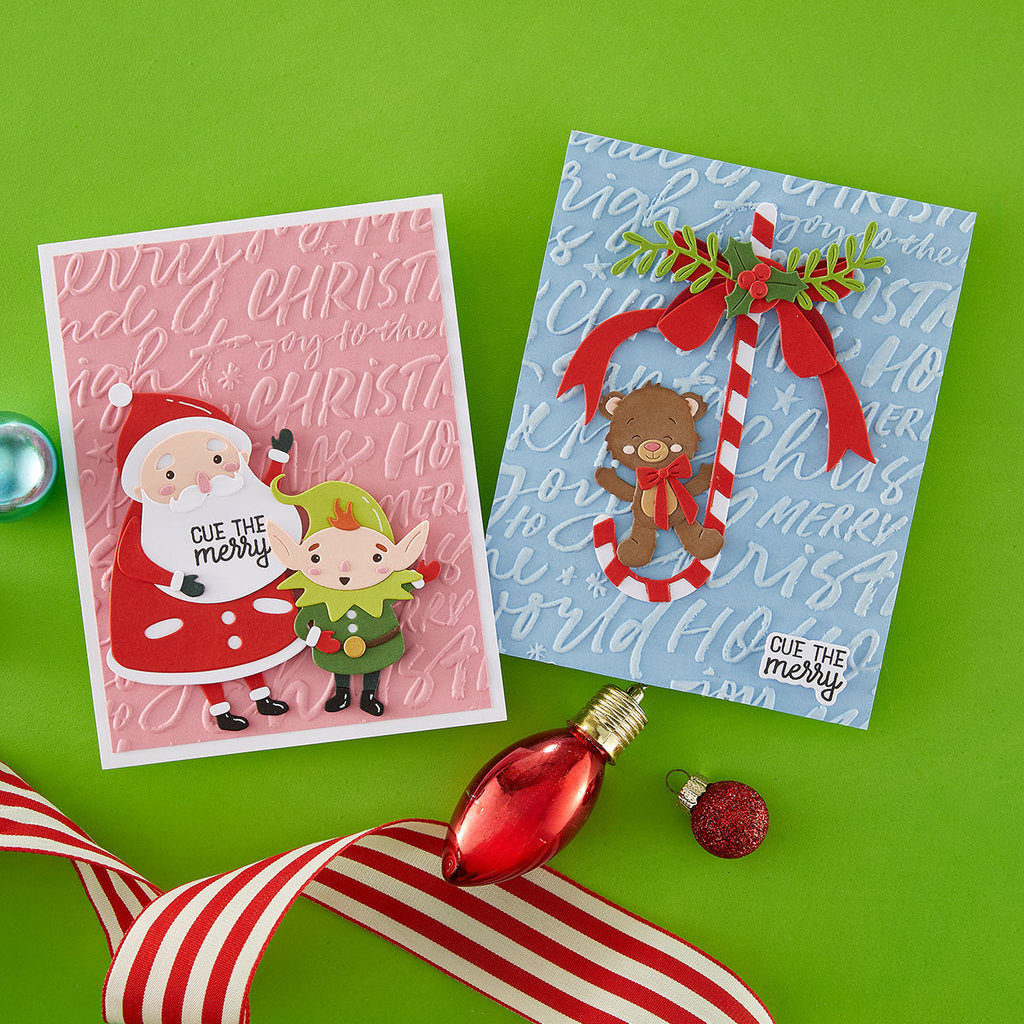 Festive Greetings 3D Embossing Folder of the Month - card project 4