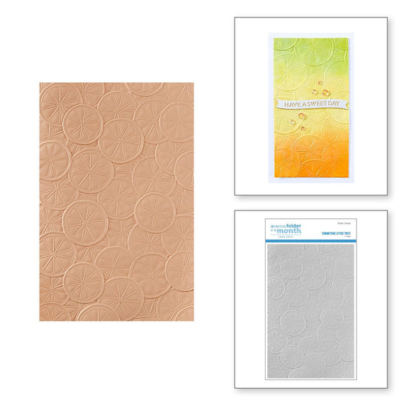 Summertime Citrus Twist - 3D Embossing Folder of the Month