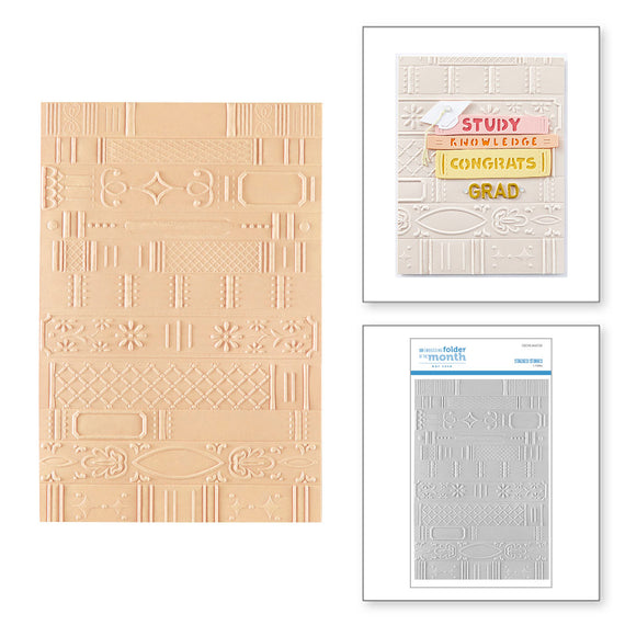 Stacked Stories -  3D Embossing Folder of the Month