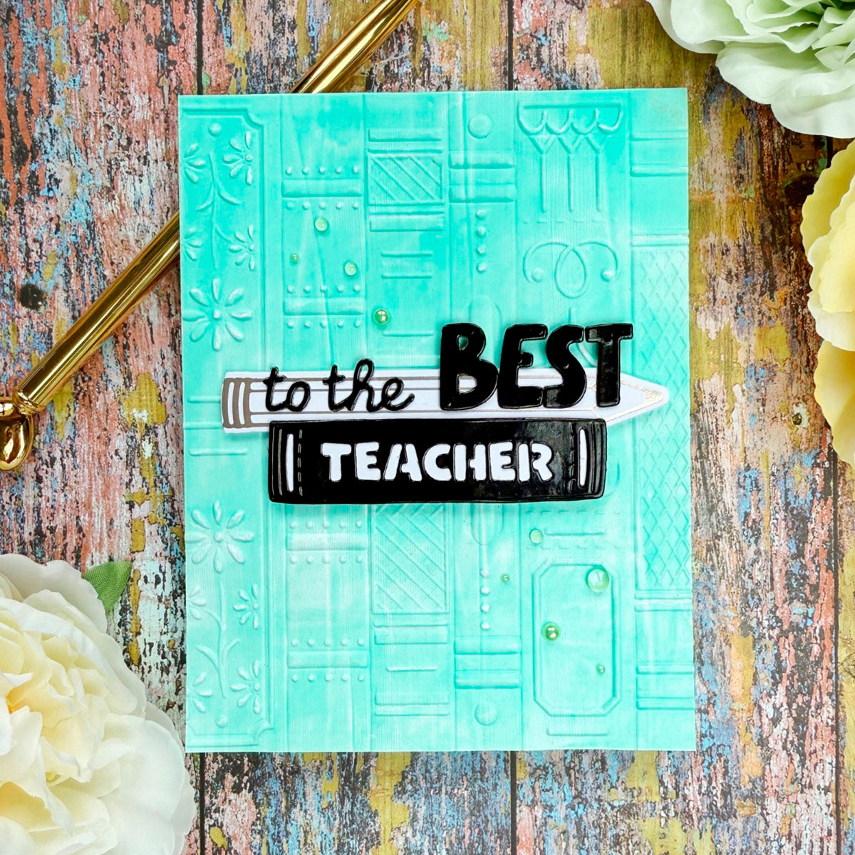 Stacked Stories -  3D Embossing Folder of the Month
