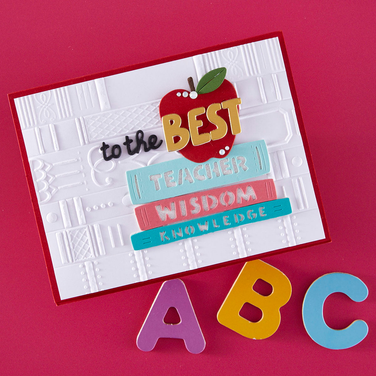 Stacked Stories -  3D Embossing Folder of the Month