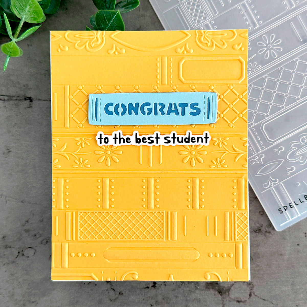 Stacked Stories -  3D Embossing Folder of the Month