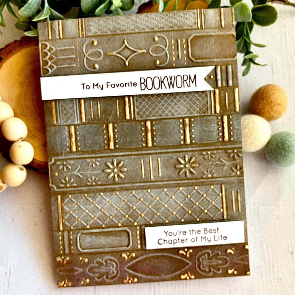 Stacked Stories -  3D Embossing Folder of the Month