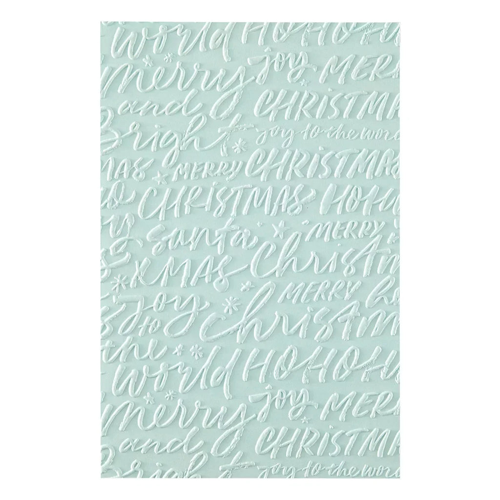 Festive Greetings 3D Embossing Folder of the Month - 3D embossing folder