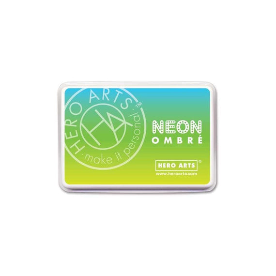 Hero Arts - Ombré Neon Chartreuse to Blue Ink Pad