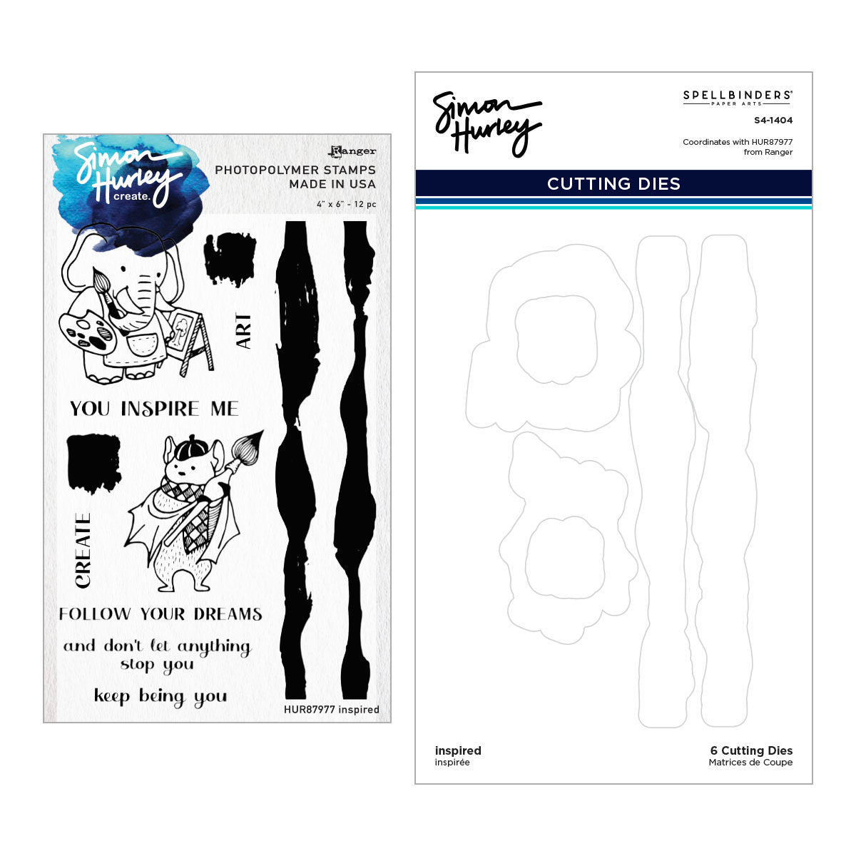 Inspired Stamp And Die Bundle by Simon Hurley | Spellbinders ...