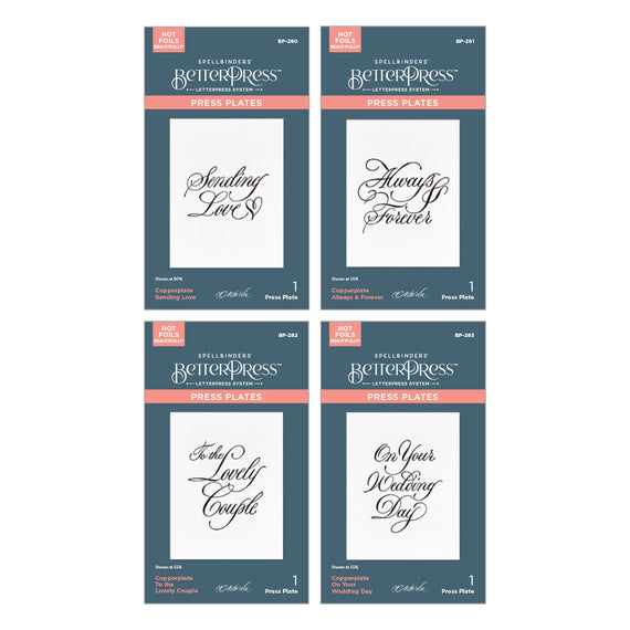 Copperplate On Your Wedding Day BetterPress Bundle by Paul Antonio