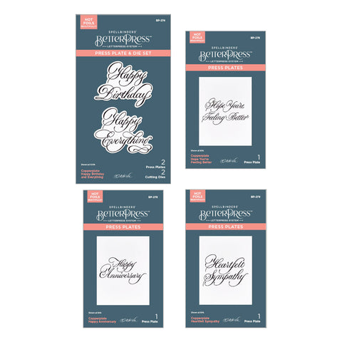 Copperplate Happy Everything Sentiments Collection by Paul Antonio