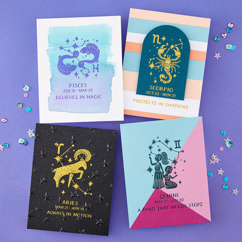 Block Print Zodiacs