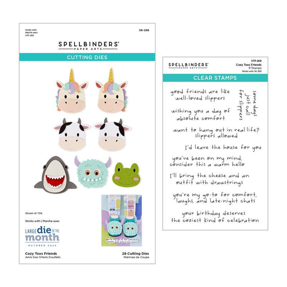 Exclusive - Cozy Toes Friends Stamp & Die Bundle