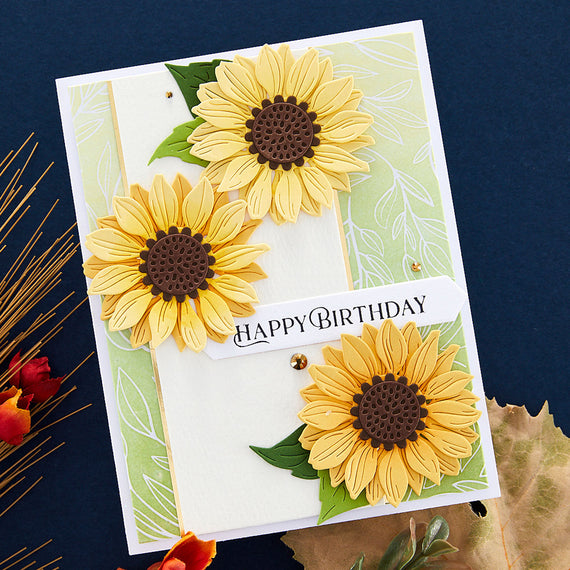 Fancy Sentiment Strips Press Plate & Die Set