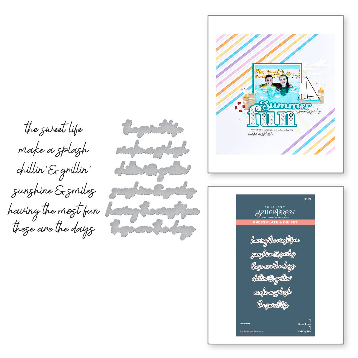 Family Sentiments Press Plate & Die Set from the Storytelling by