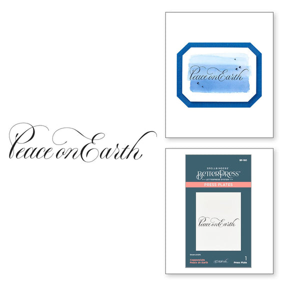 Exclusive Copperplate Peace on Earth Press Plate by Paul Antonio