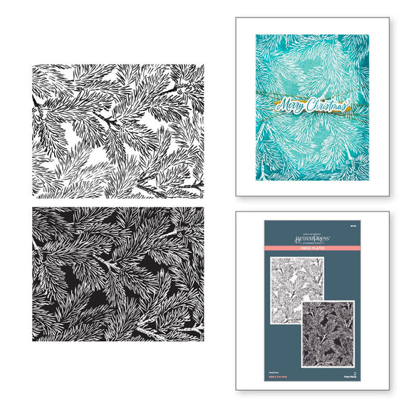 Night & Day Pines Press Plates from the Home for the Holidays Collection
