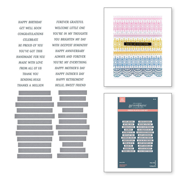 Ideal Moments Press Plate & Die Set