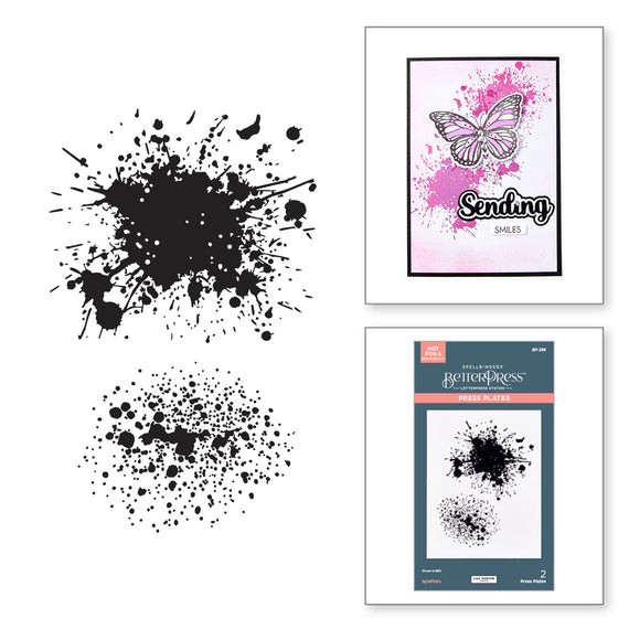 Splatters BetterPress Plate by Lisa Horton