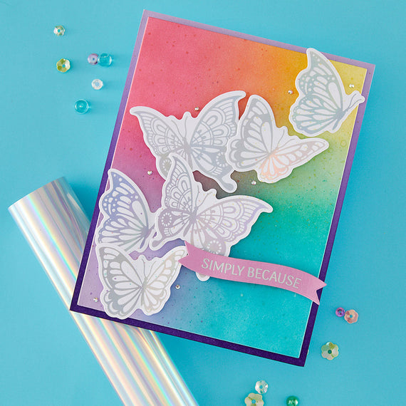 Bright Butterflies Press + Foil Plate & Die Set