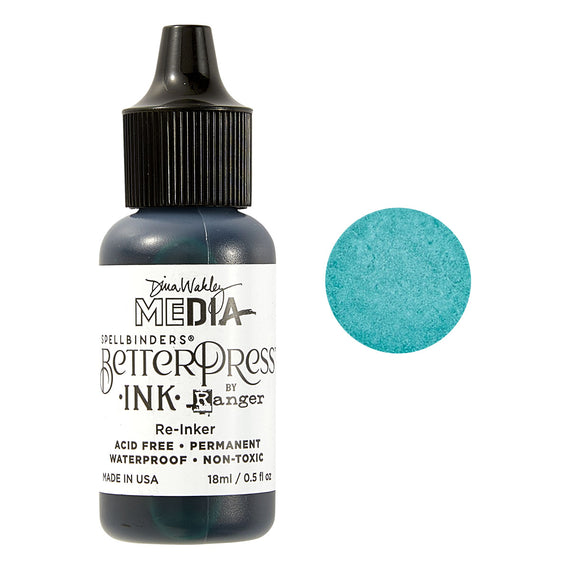 Turquoise BetterPress Reinker by Dina Wakley