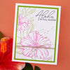 Hibiscus Bloom Press and Foil Plate of the Month - card project 3