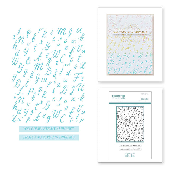 From A to Z -  BetterPress Plate of the Month