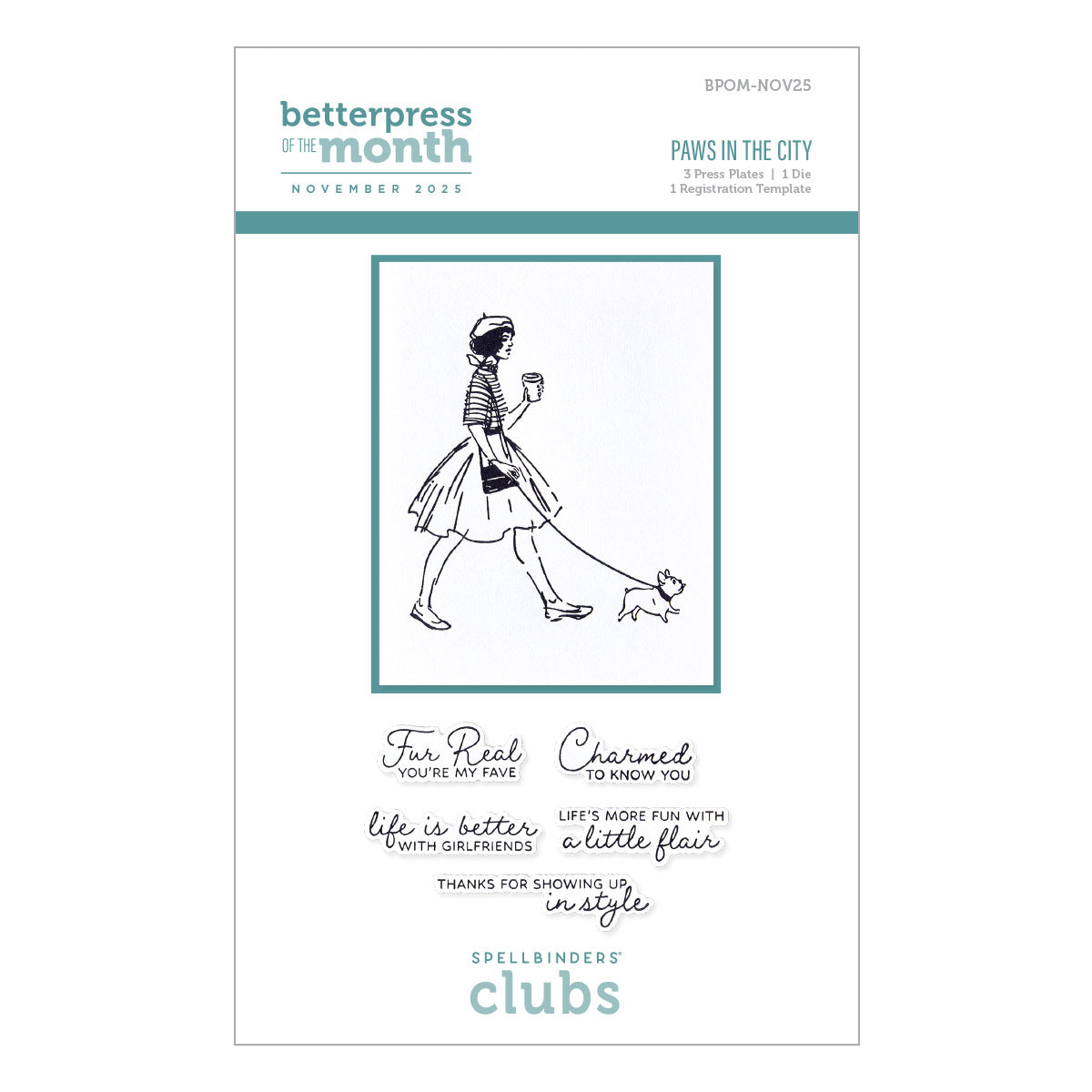 Paws In The City - BetterPress Plate of the Month