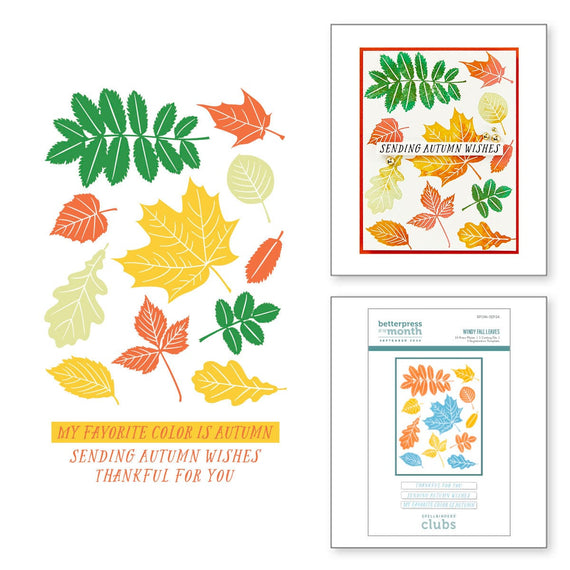 Windy Fall Leaves - BetterPress Plate of the Month