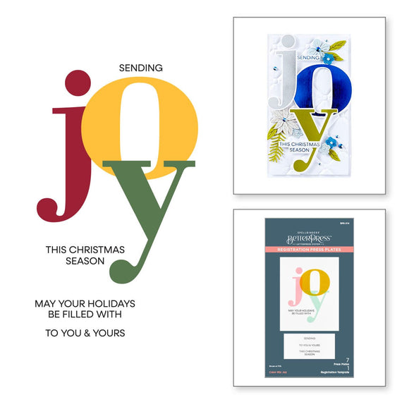 Color Mix Joy Registration Press Plates from the Home for the Holidays Collection