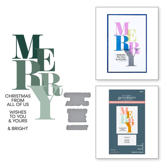 Color Mix Merry Registration Press Plates from the Home for the Holidays Collection