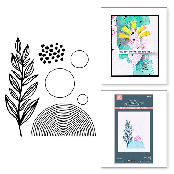 Flourishing BetterPress Plates by Dina Wakley