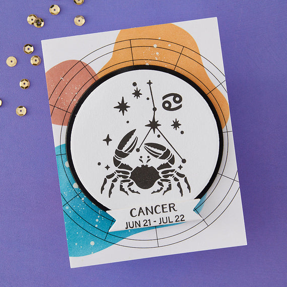 Block Print Cancer Registration Press + Foil Plate