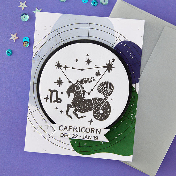 Block Print Capricorn Registration Press + Foil Plate