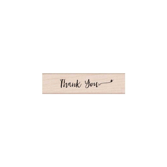 Hero Arts Handwritten Thank You Script Wood Stamps