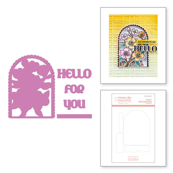Colorful Expressions Blossom - (Dies Only) Coordinates with the Clear Stamp of the Month (Copy)