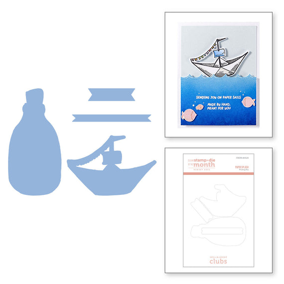 Paper Splash - (Dies Only) Coordinates with the Clear Stamp of the Month