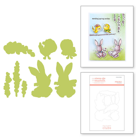 Spring Smiles -  (Dies Only) Coordinates with the Clear Stamp of the Month