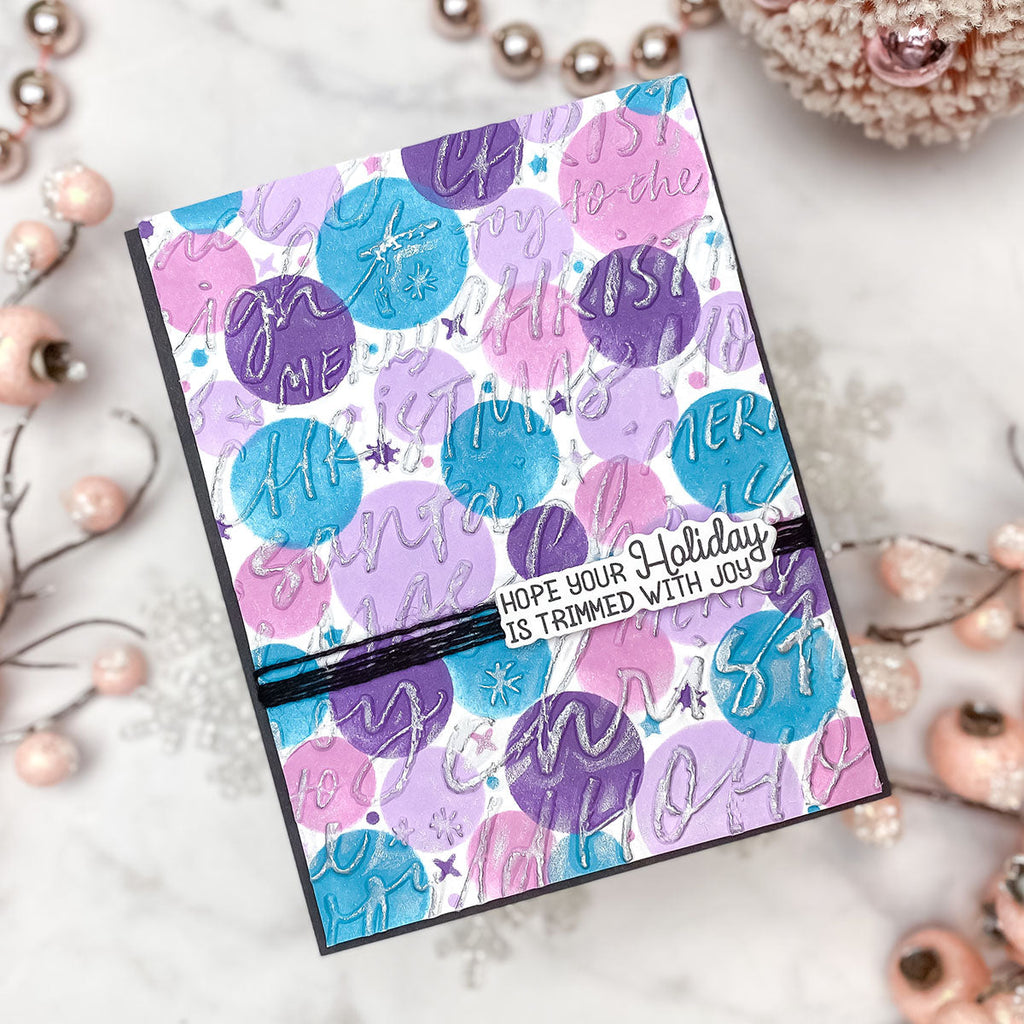 Cue the Merry Clear Stamp & Die of the Month - card project 19