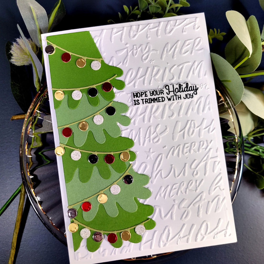 Cue the Merry Clear Stamp & Die of the Month - card project 9
