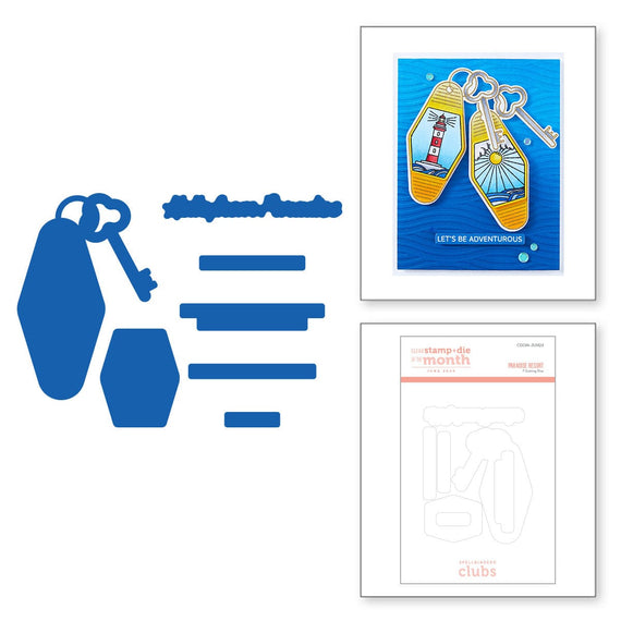 Paradise Resort - (Dies Only) Coordinates with the Clear Stamp of the Month
