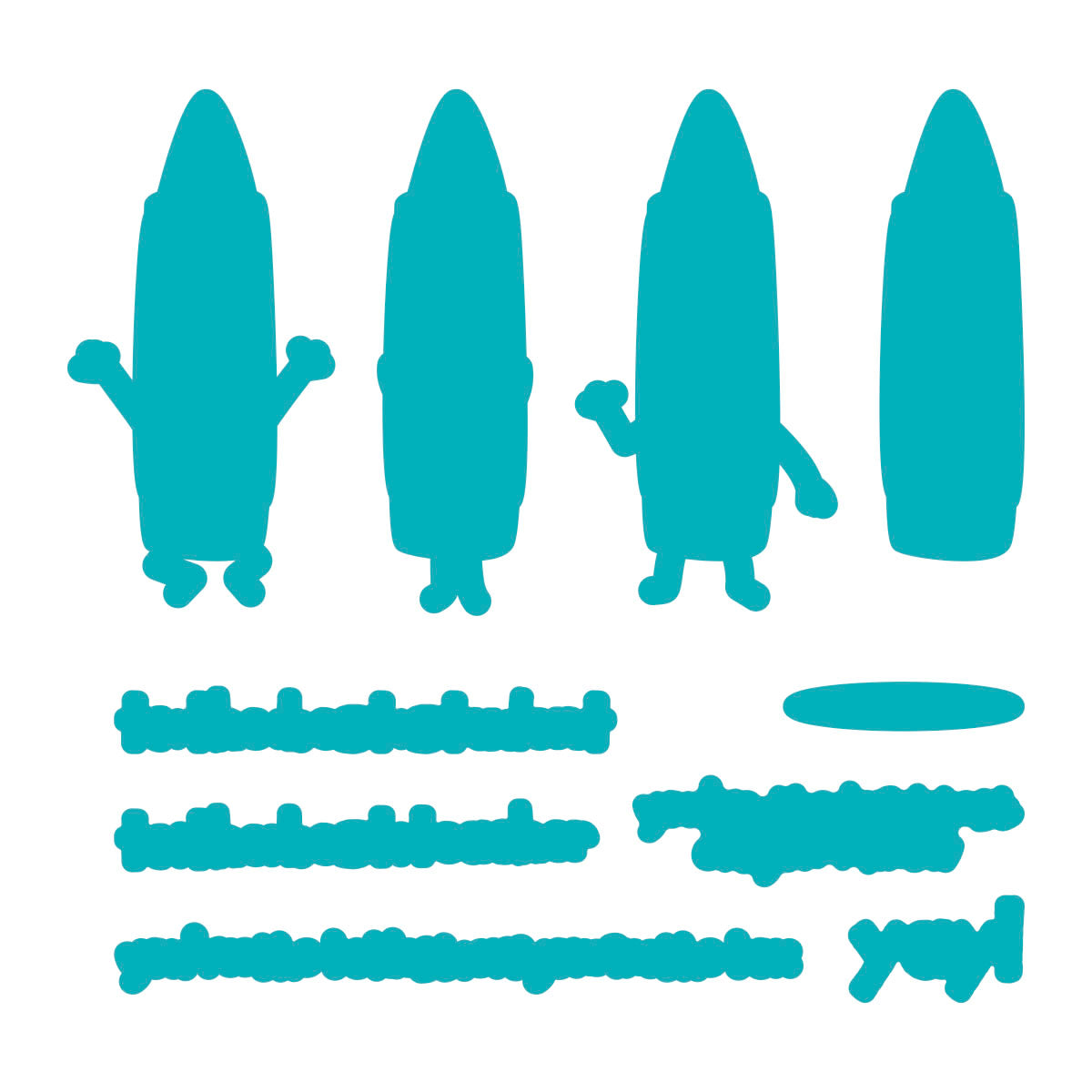Crayon Creations -  (Dies Only) Coordinates with the Clear Stamp of the Month