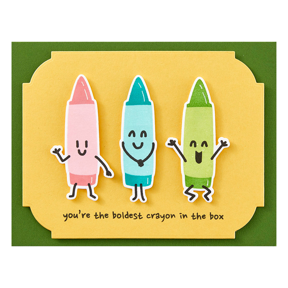 Crayon Creations -  (Dies Only) Coordinates with the Clear Stamp of the Month