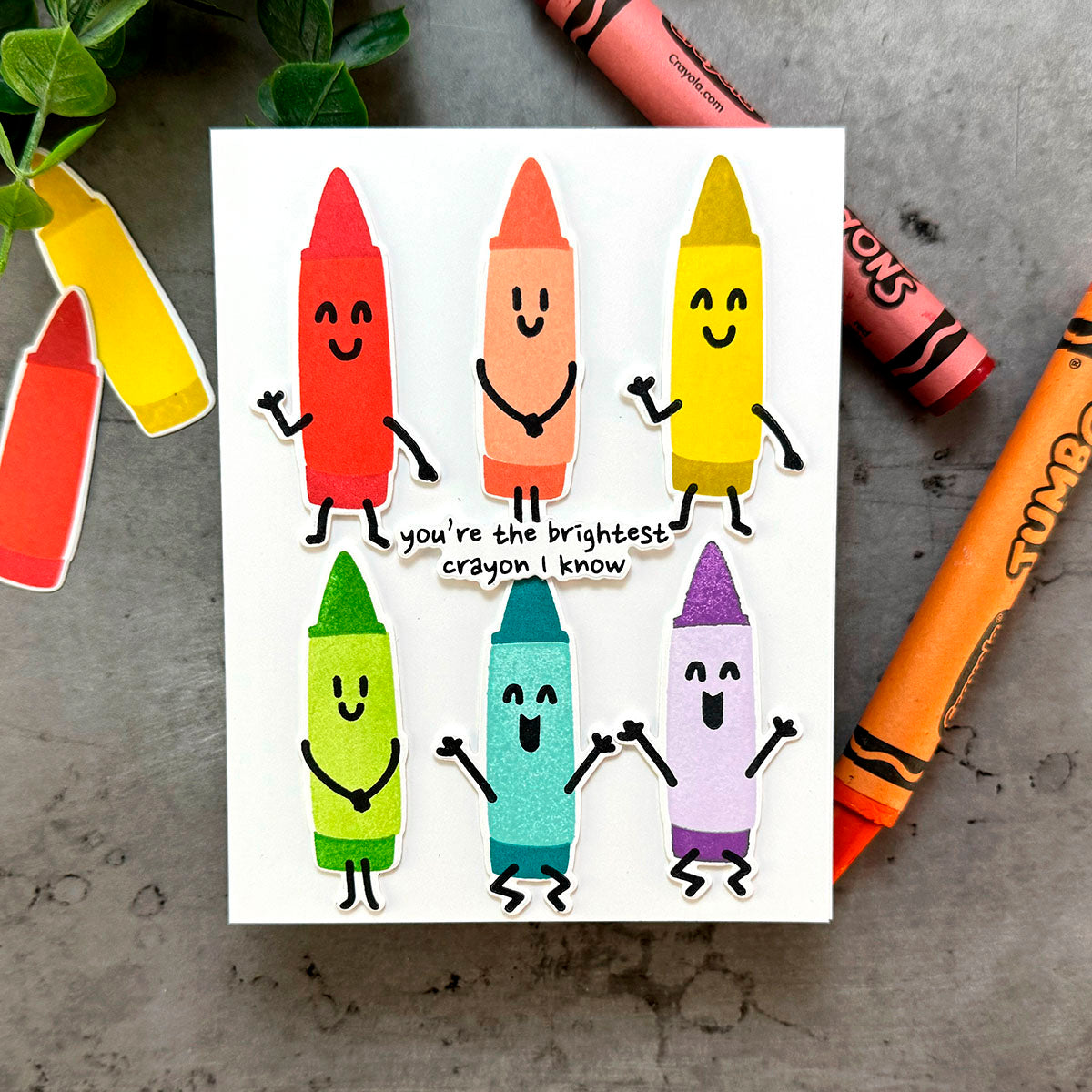 Crayon Creations -  (Dies Only) Coordinates with the Clear Stamp of the Month