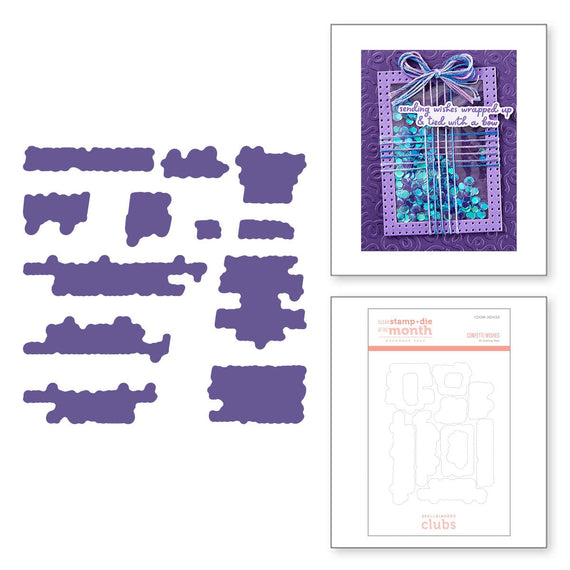 Confetti Wishes - (Dies Only) Coordinates with the Clear Stamp of the Month